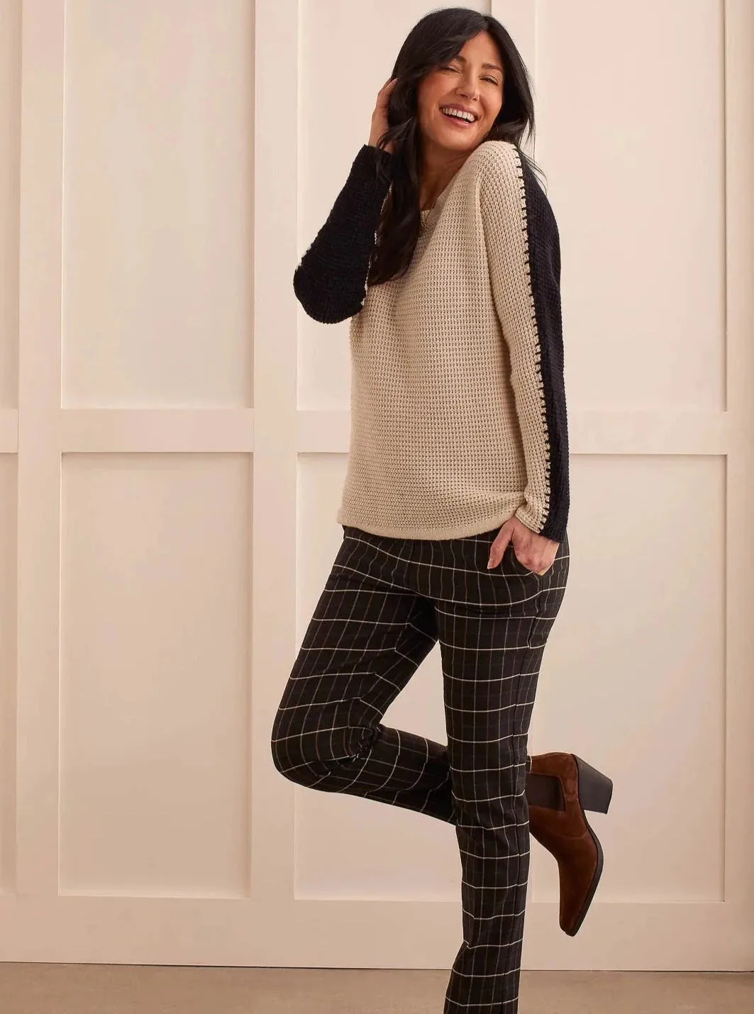 Dolman Sweater Whip Stitch [Cream-1541O]