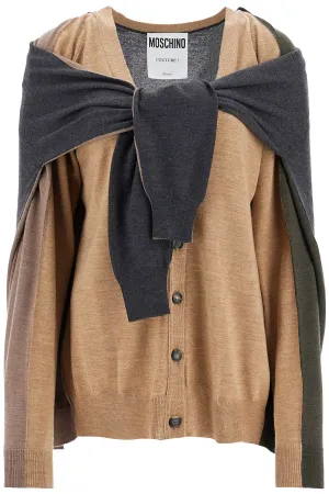 double-sleeved cardigan J0906 5401 MULTI BEIGE  91