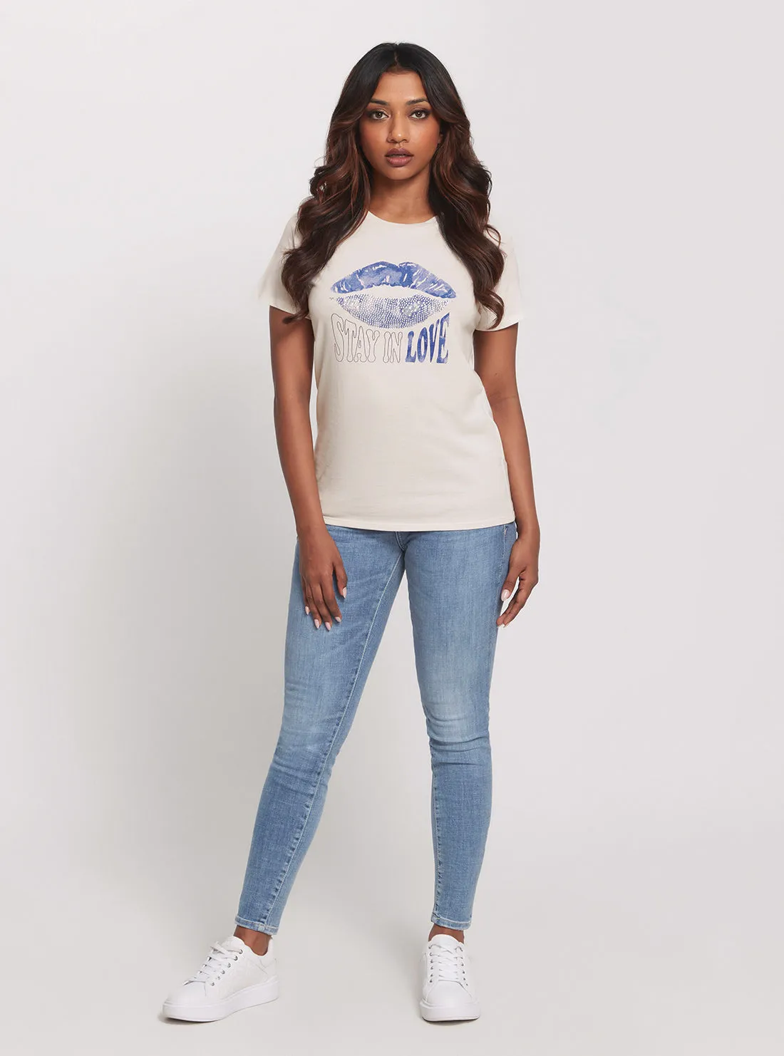 Eco Grey In Love Lips T-Shirt