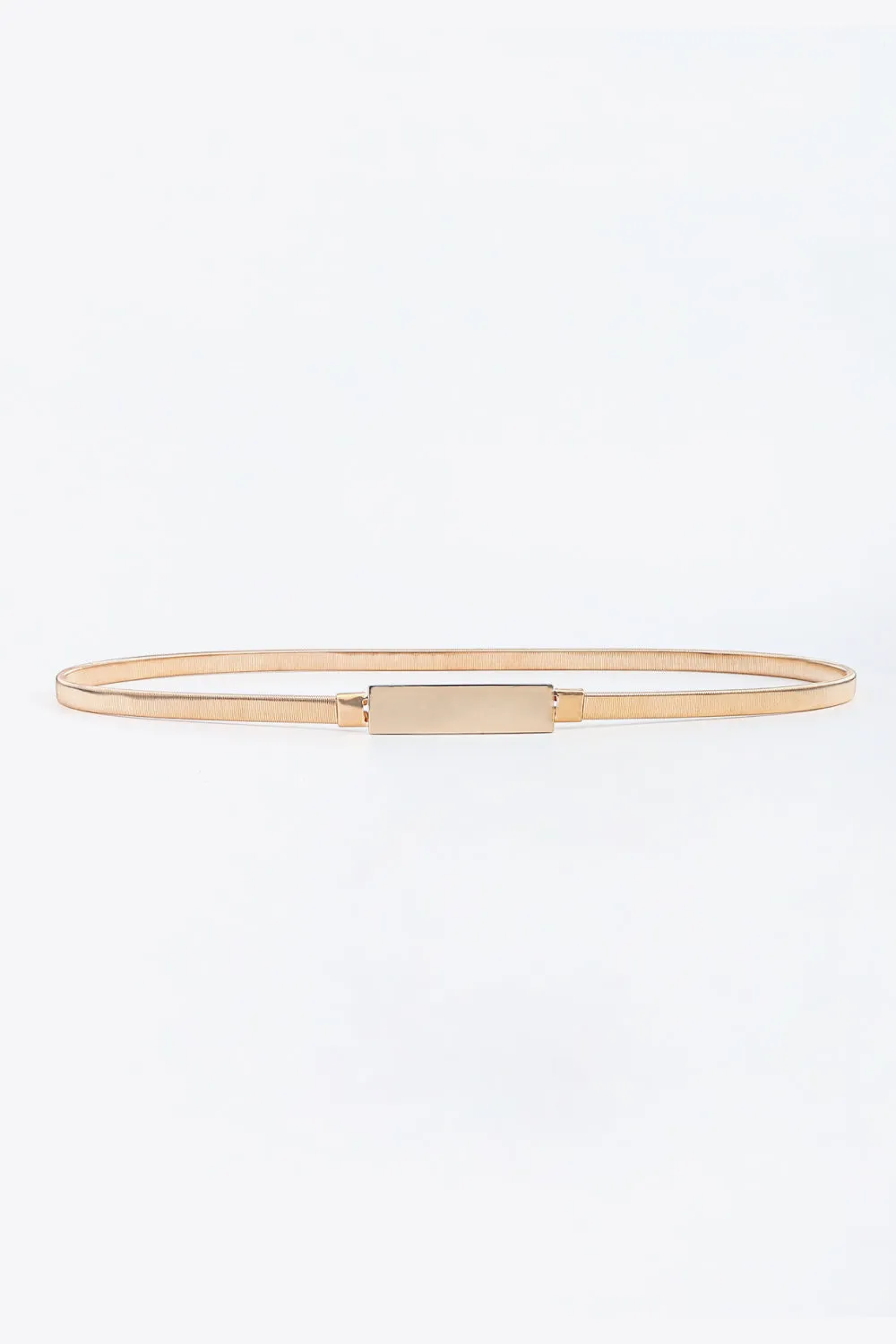 Elastic Iron Skinny Belt