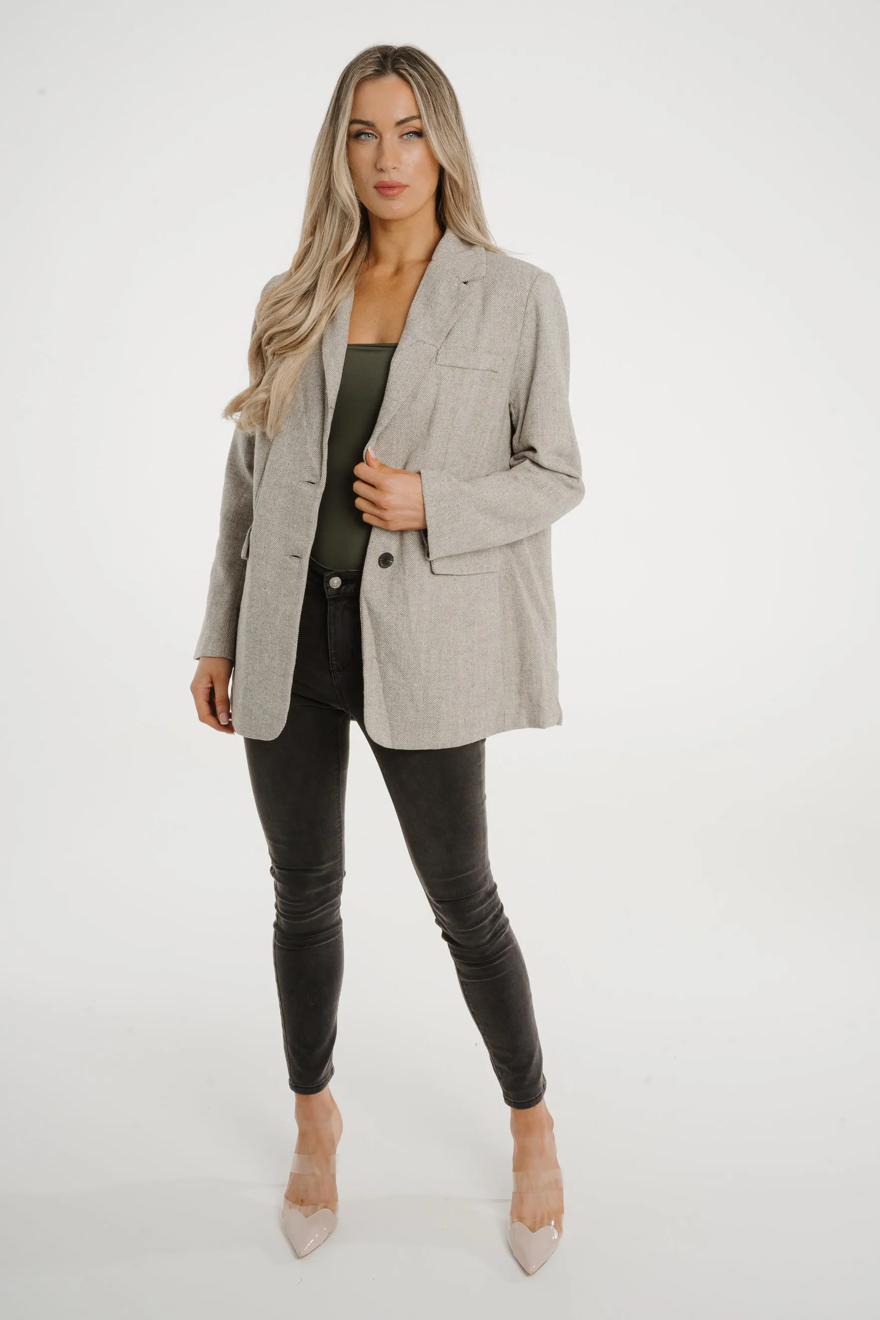 Elsa Blazer In Light Grey