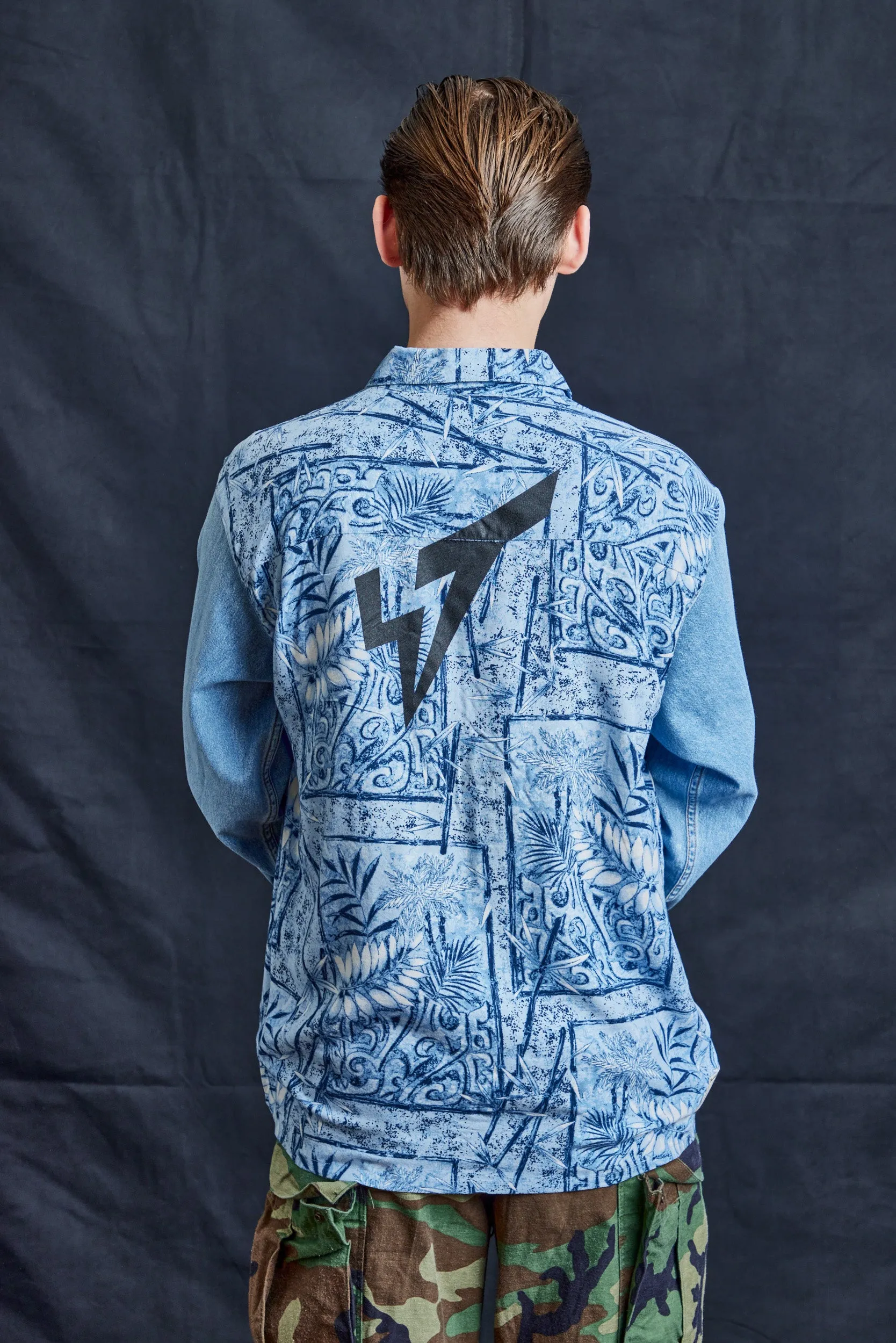 Fern Print Denim Shirt