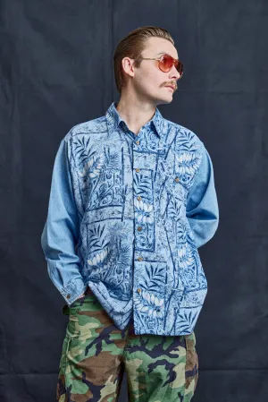 Fern Print Denim Shirt
