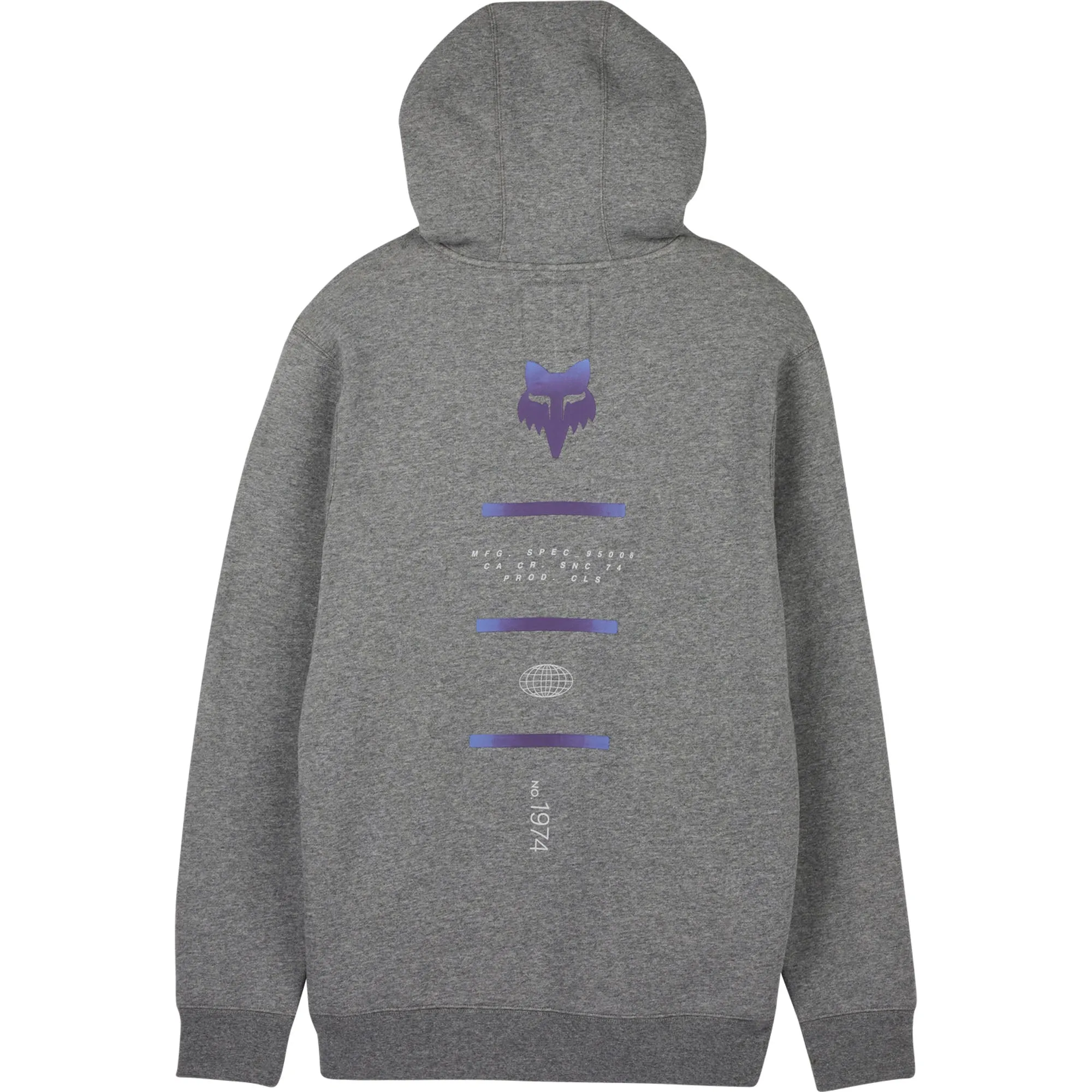 Fox Racing Magnetic Fleece Pullover Hoodie Heather Graphite Grey