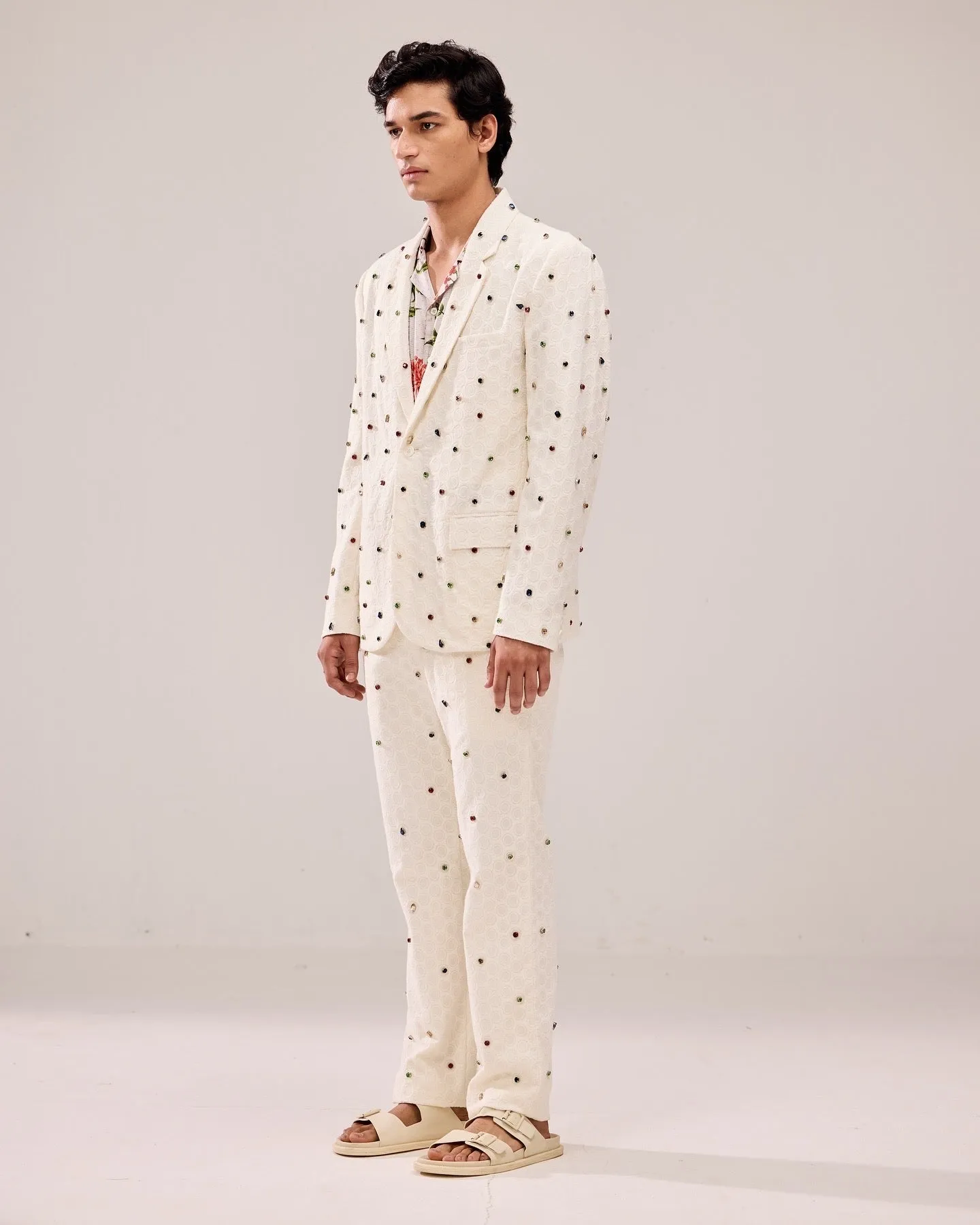 Frozen pearls formal pants