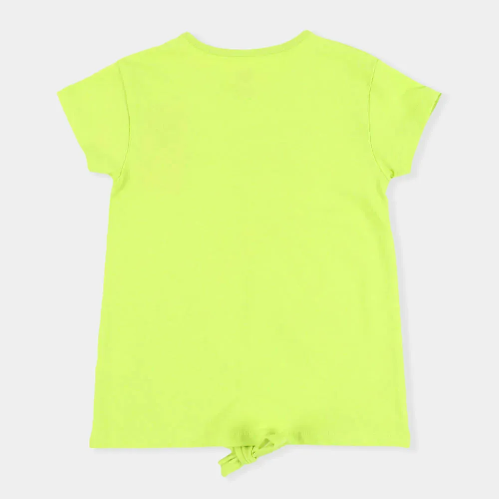 Girls T-Shirt Sunset Beach - Green