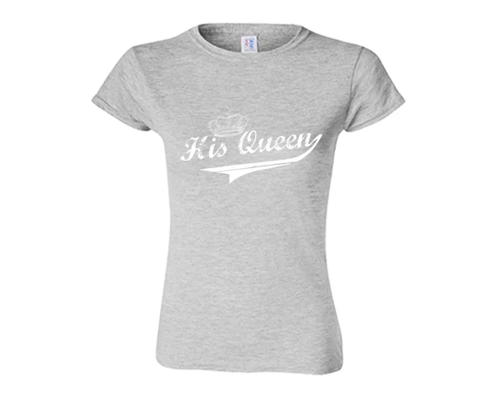 Her King & His Queen Couple Matching T-Shirts & Jogger Pants – 4-Piece Set: Men’s and Women’s Styles Sold Separately
