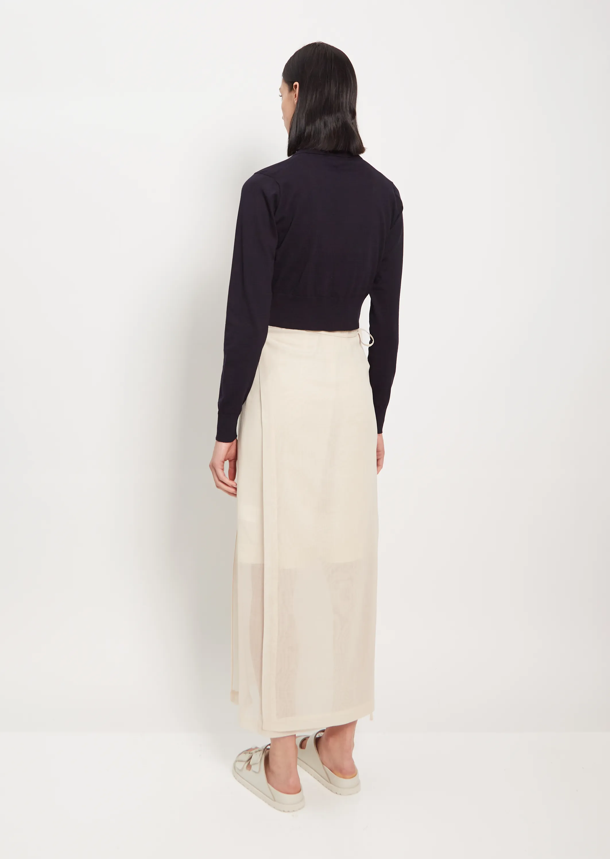 High Gauge Cotton Cardigan — Dark Navy