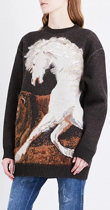 Horse & Lion Knit Sweater