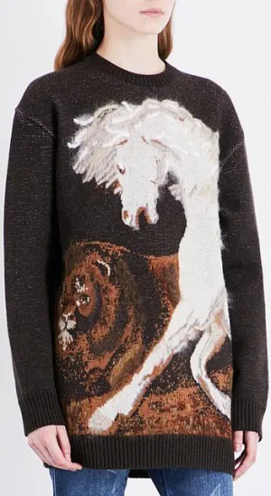 Horse & Lion Knit Sweater