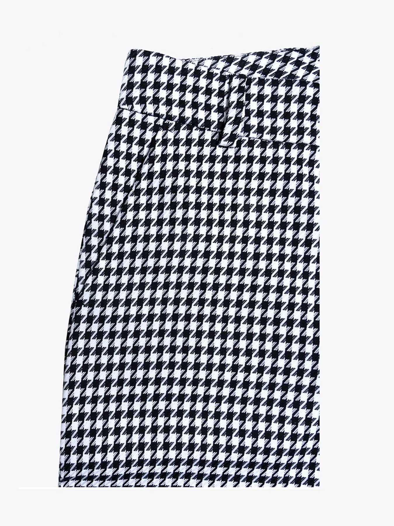 Houndstooth Straight Trouser