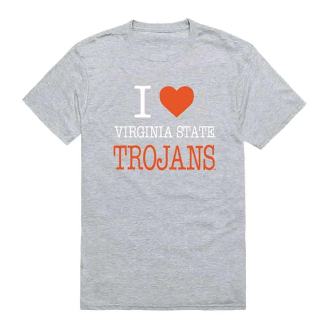 I Love Virginia State University Trojans T-Shirt Tee