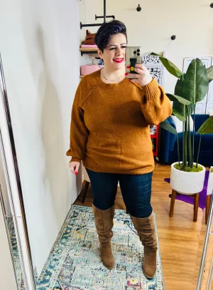 In Warm Arms Sweater in Rust
