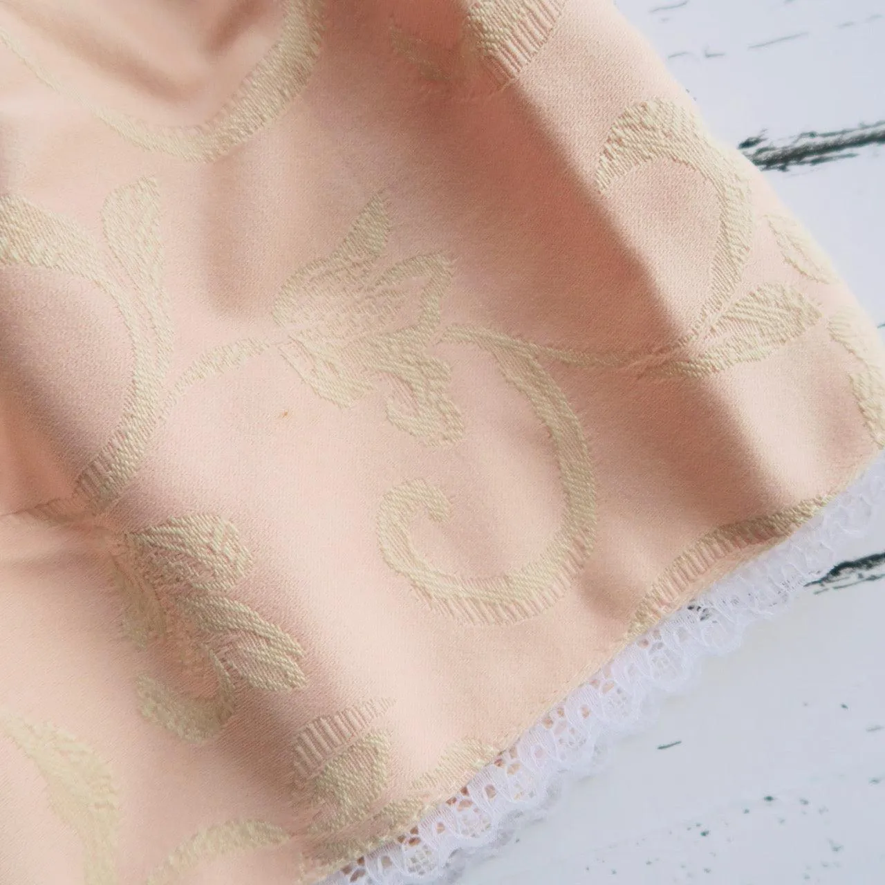 Iris Dress in Peach Baroque Print