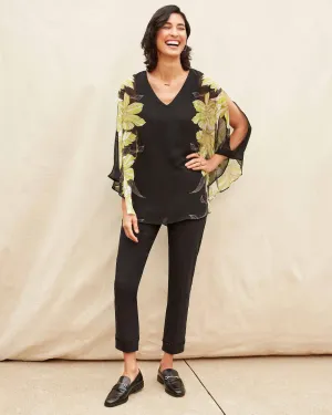 Joseph Ribkoff Floral, Batwing Top