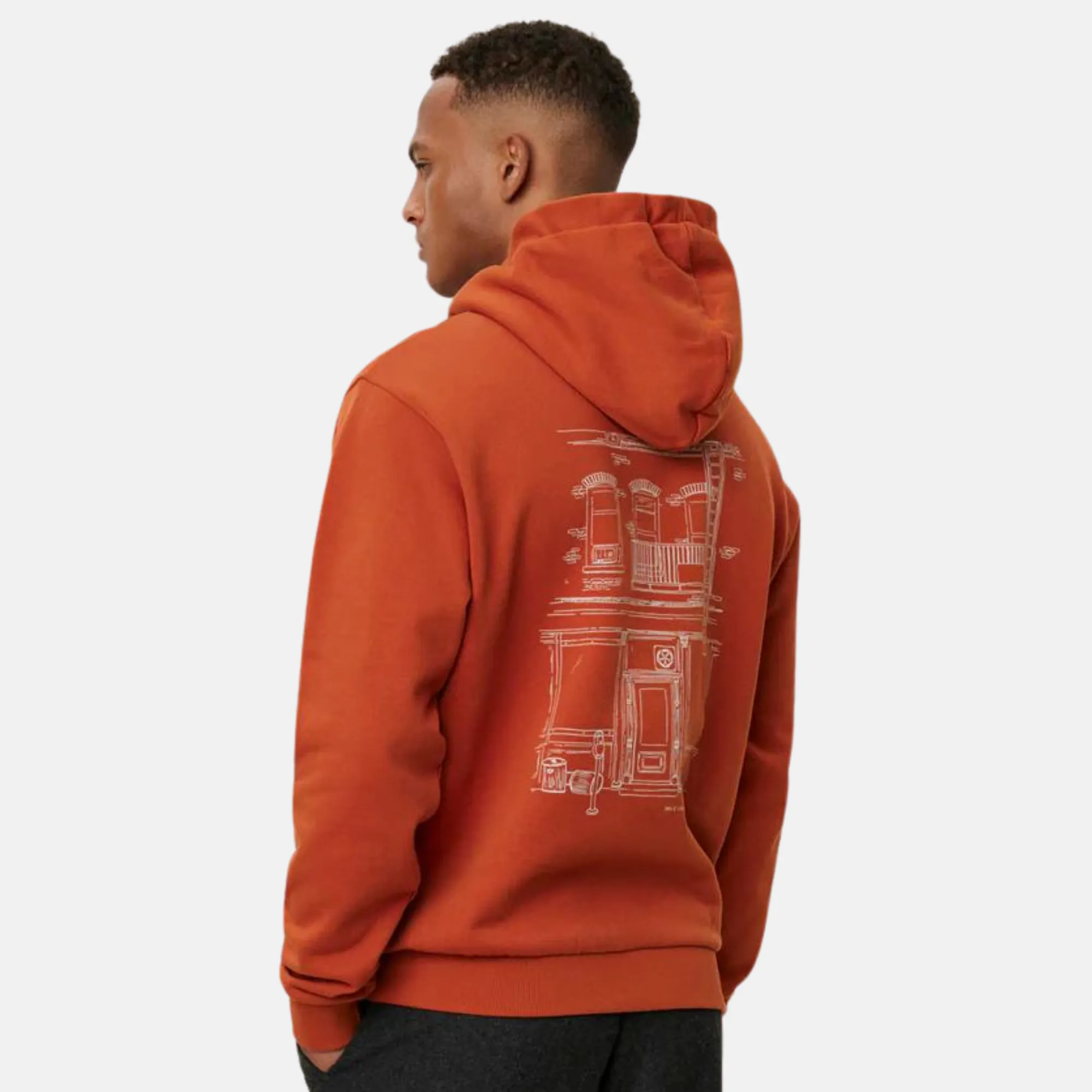 Les Deux Orange Neighboorhood Hoodie