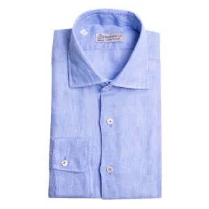 Light Blue Italian Linen Long Sleeve Shirt