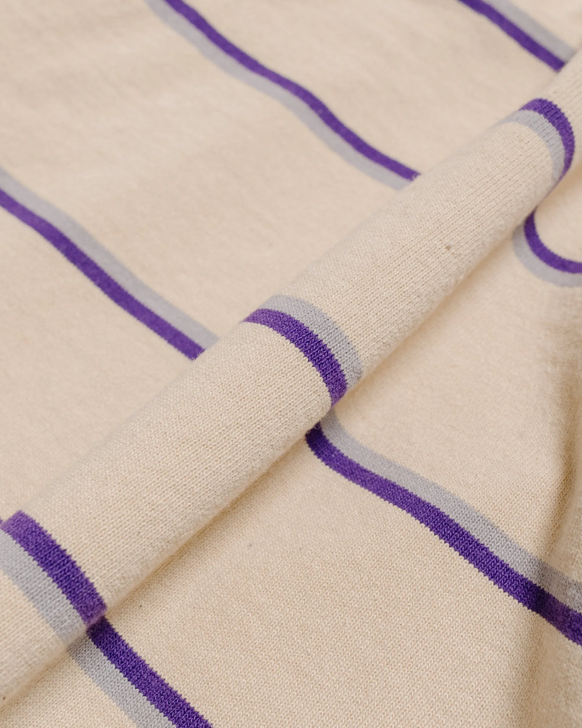 Lost & Found Classic Rugby Jersey Beige/Purple/Grey