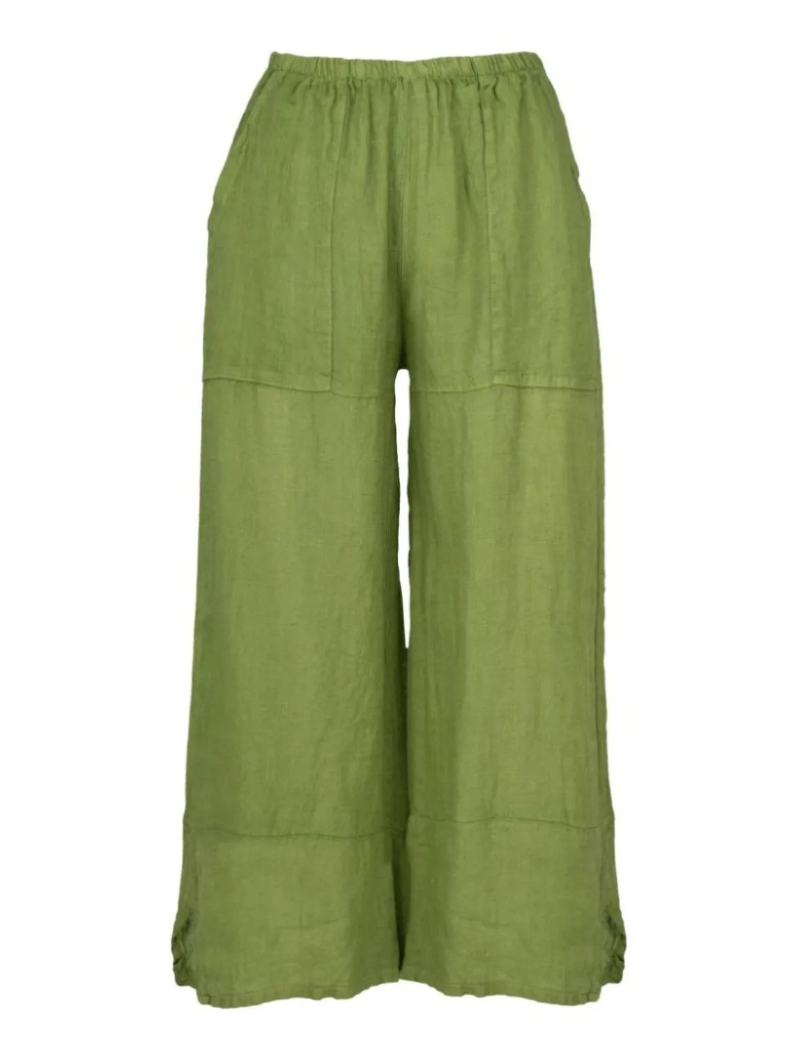 M Made in Italy  Ladies Woven Crop Pants