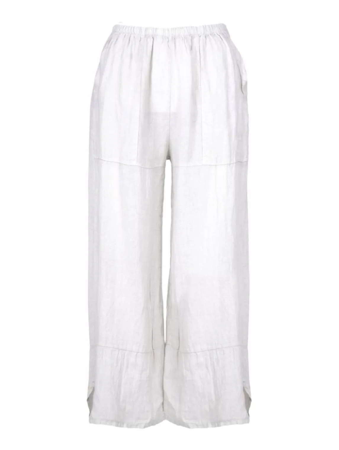 M Made in Italy  Ladies Woven Crop Pants