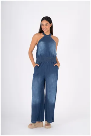 M Made in Italy  Ladies Woven Jumpsuit  Jeans