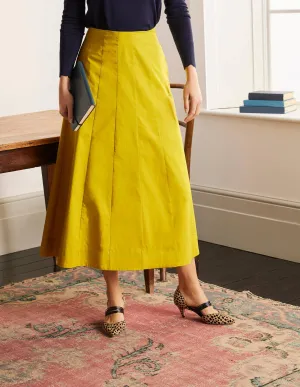 Marcia Midi Skirt-Chartreuse