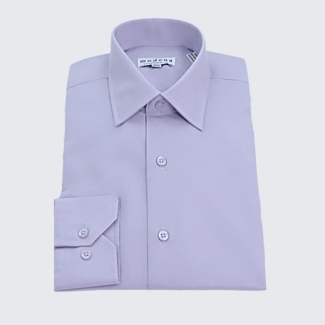 Men's Lavender Contemporary Fit Dress Shirt