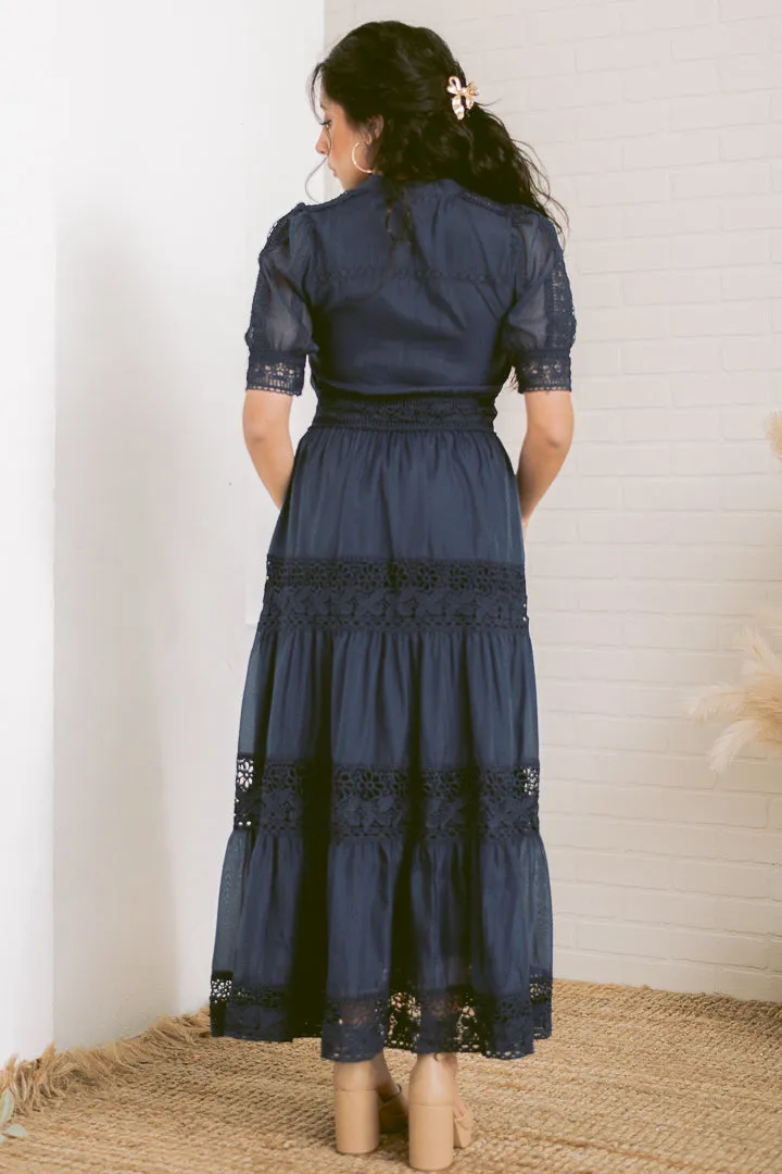 Midnight Sonata Maxi Dress | Navy