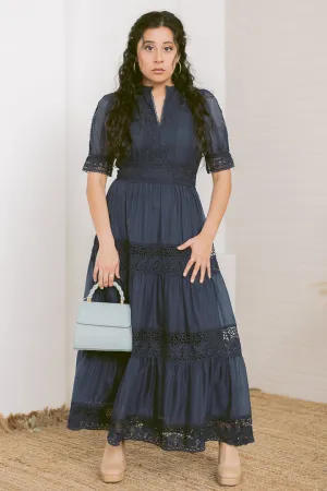Midnight Sonata Maxi Dress | Navy