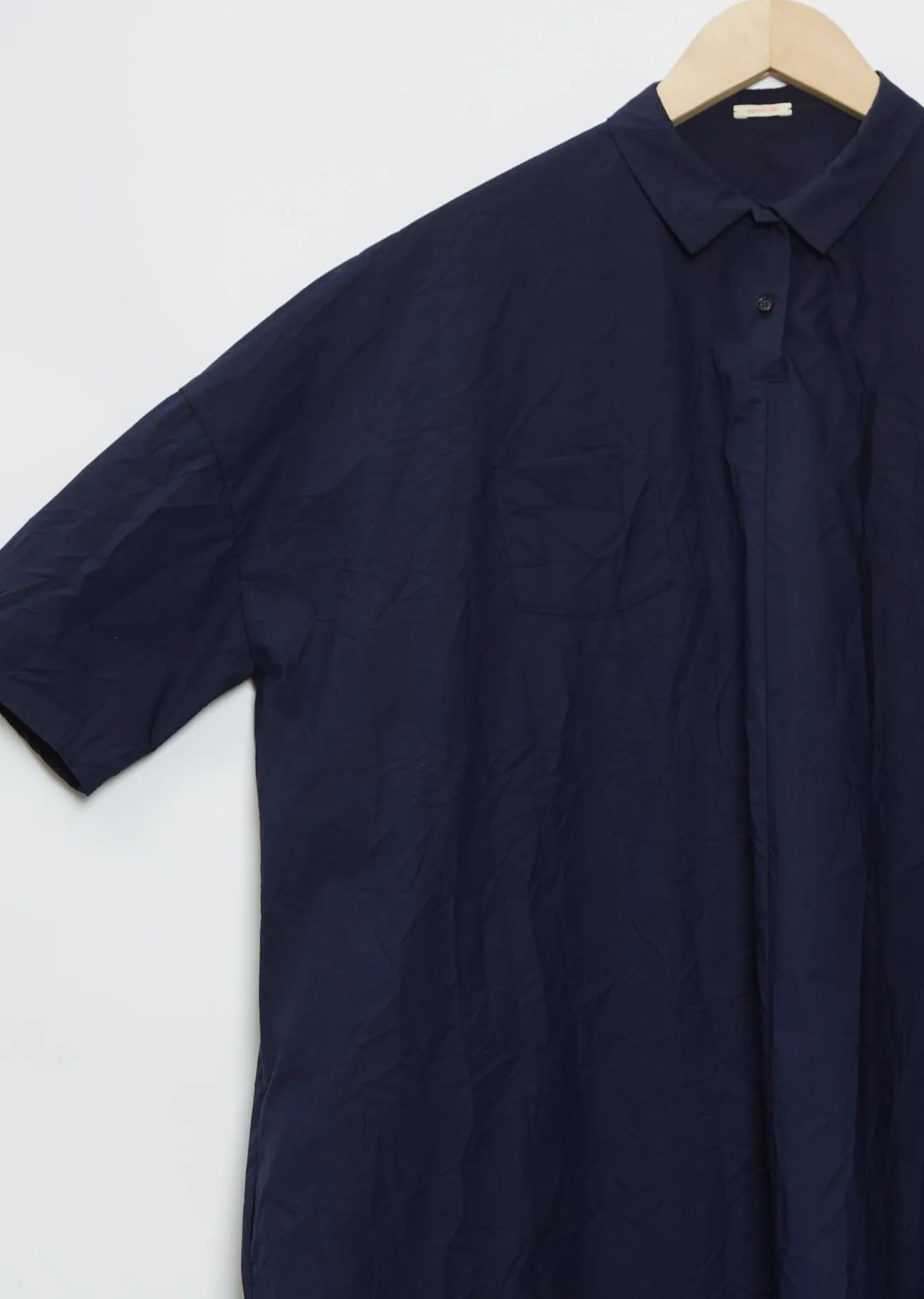 Mini Collar with Button Dress