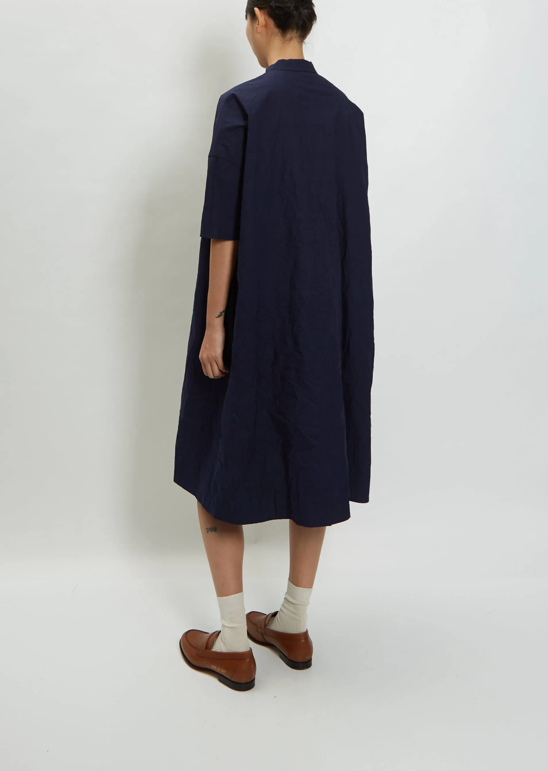 Mini Collar with Button Dress