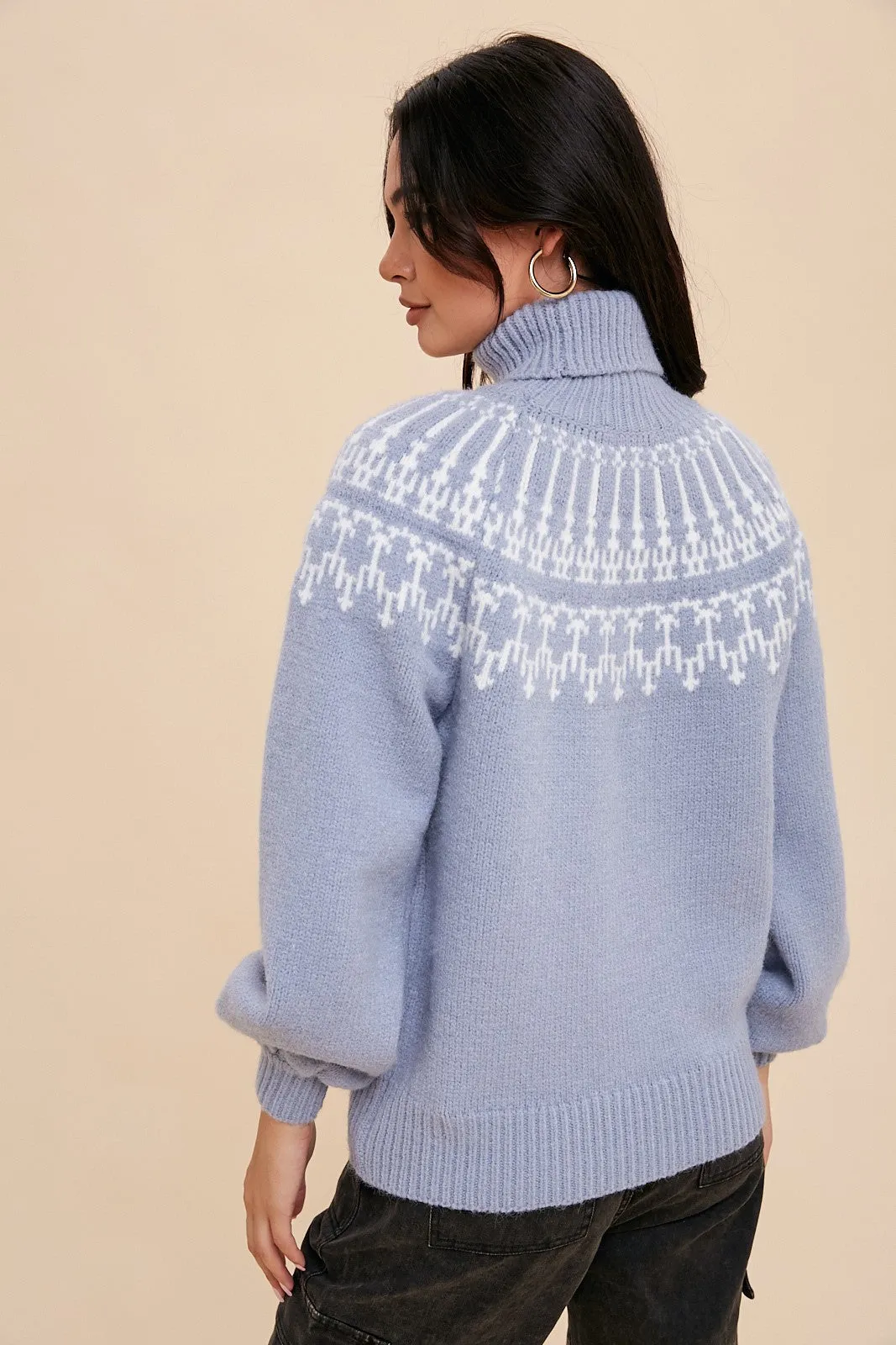 Morning Fog Blue Sweater
