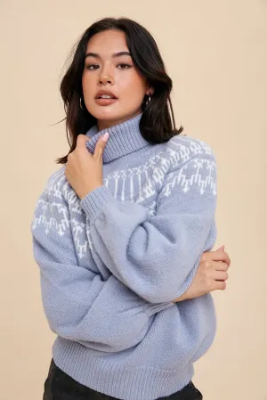 Morning Fog Blue Sweater