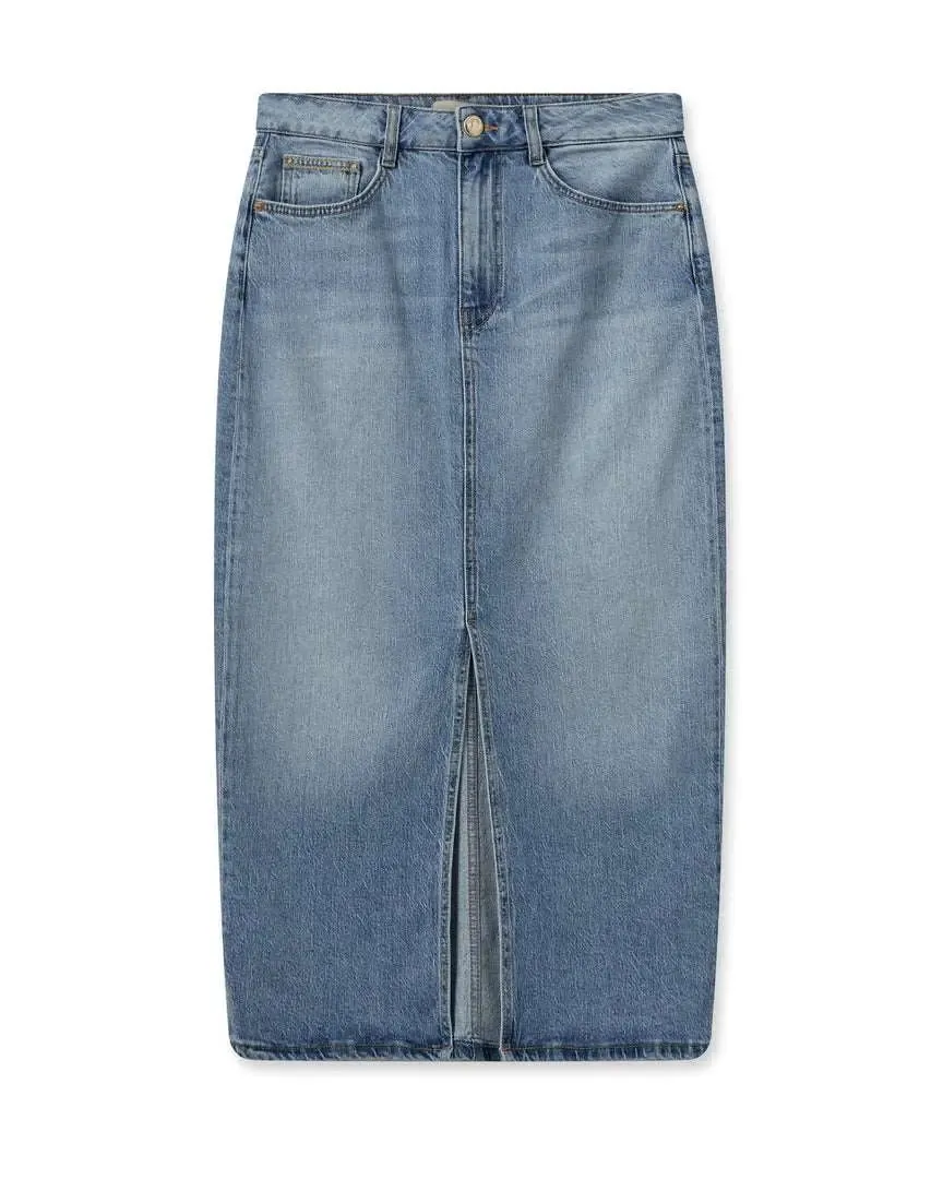 MosMosh Mella denim skirt/ blue