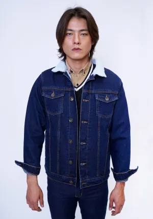 Navy Blue Denim Jacket