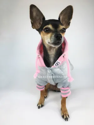 Parklife Sports Hoodie - Pink and Gray