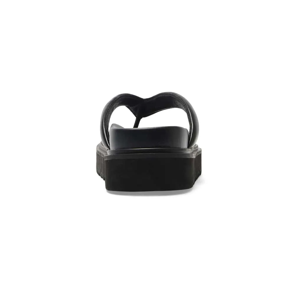 Paros Slide in Black Smooth