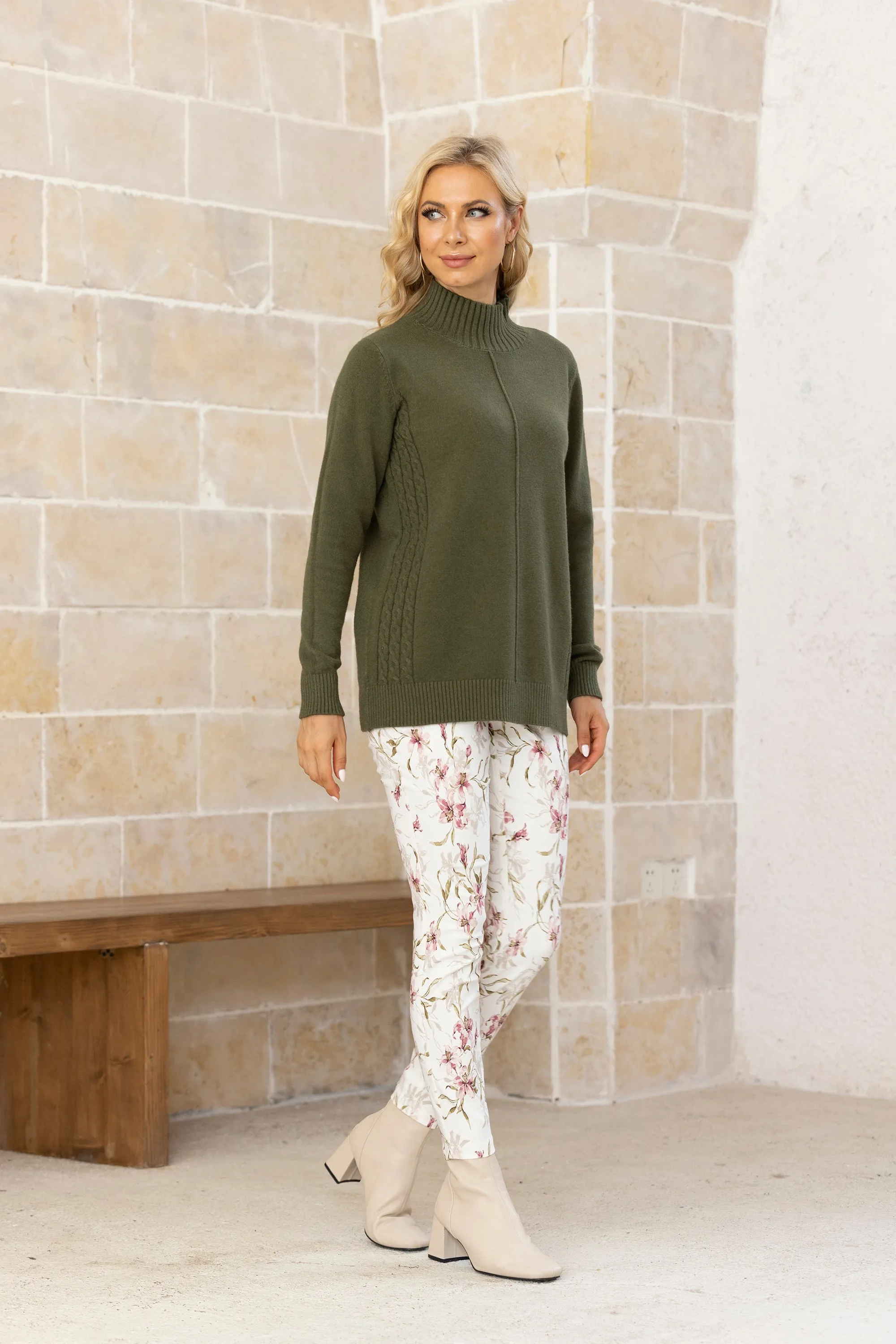 Peekaboo Cable Knit Sweater