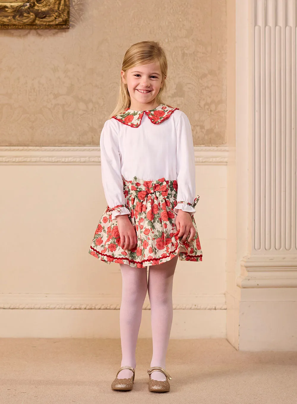 Pie Crust Jersey Top in Carline