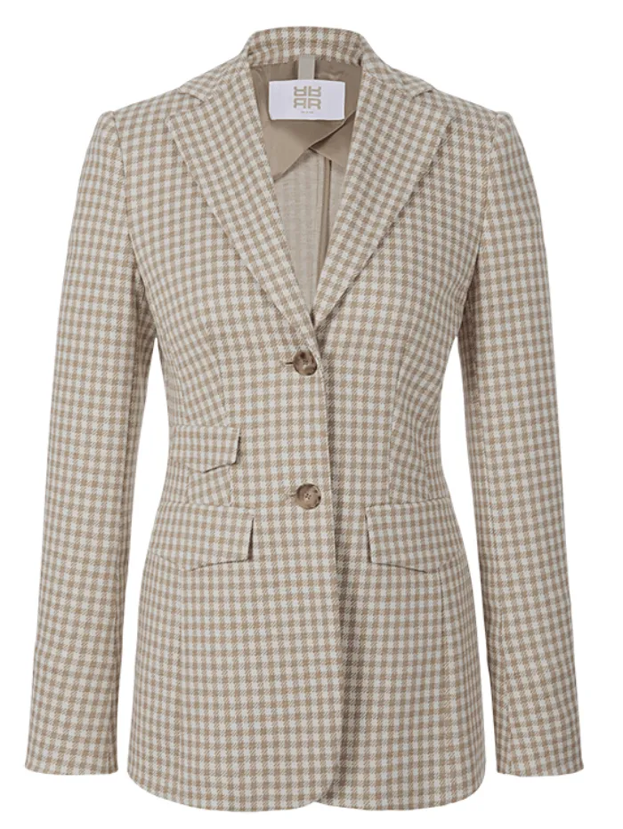 Riani Vichy Jersey Two Button Blazer 381860 5418 Col 0867