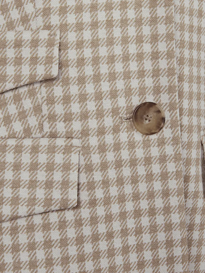 Riani Vichy Jersey Two Button Blazer 381860 5418 Col 0867