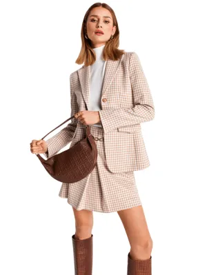 Riani Vichy Jersey Two Button Blazer 381860 5418 Col 0867