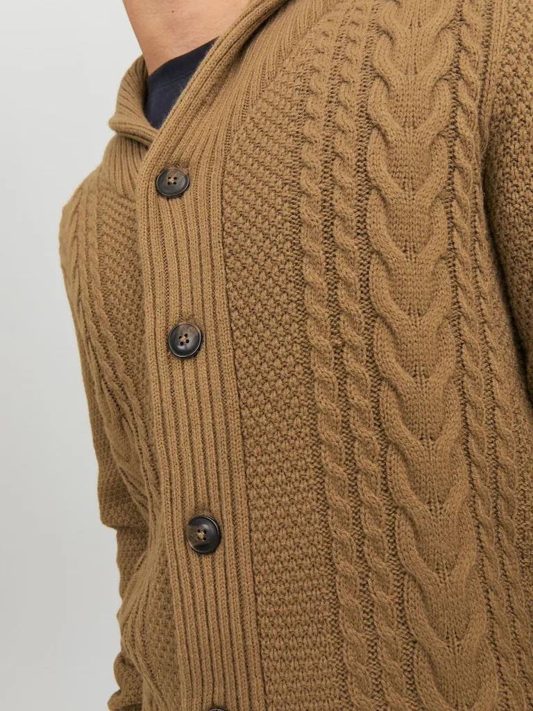 Shawl Neck Cardigan - Otter