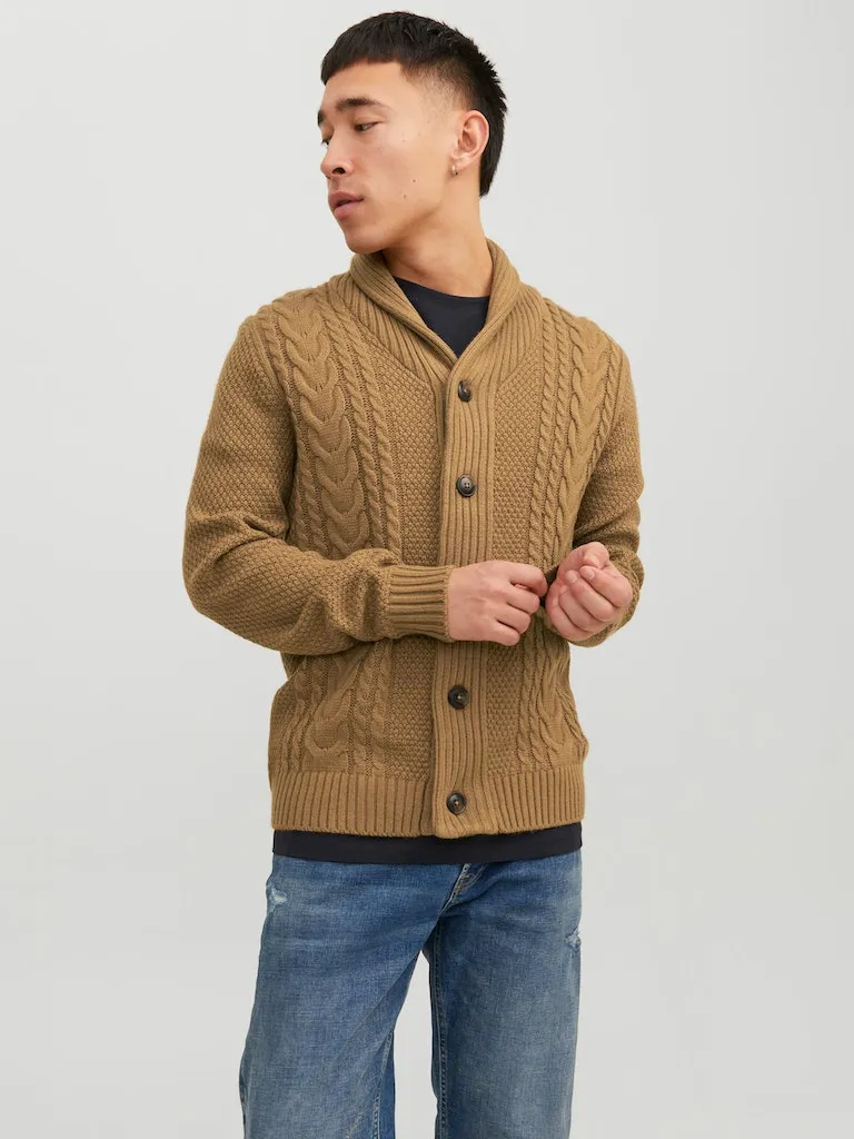 Shawl Neck Cardigan - Otter