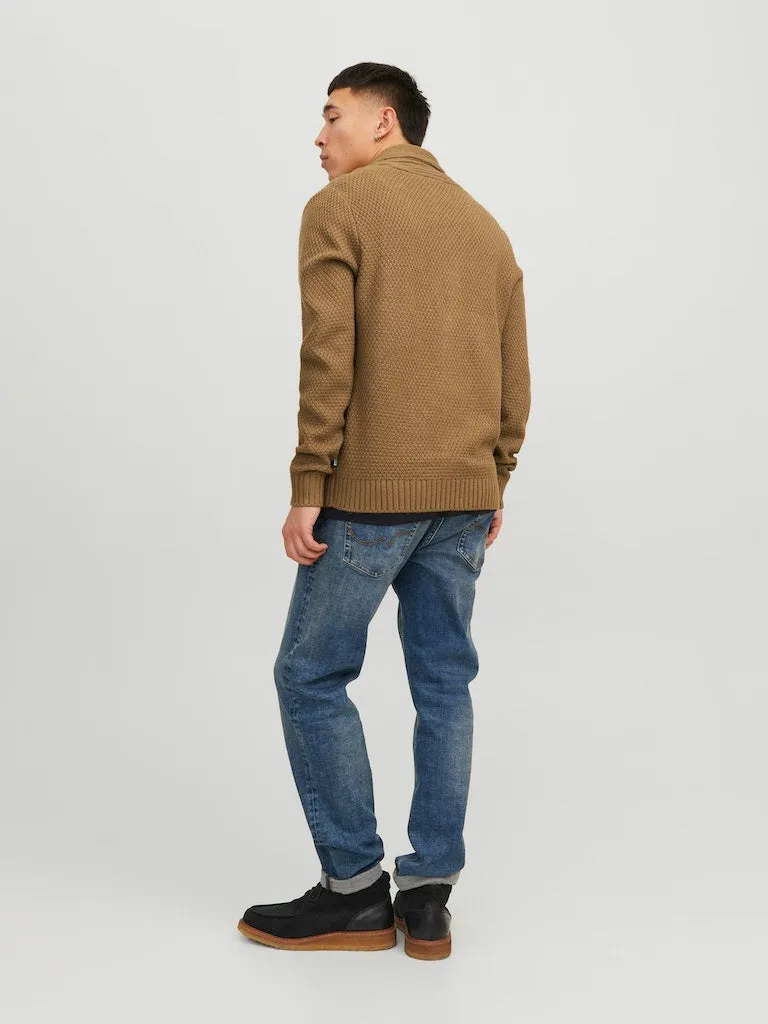 Shawl Neck Cardigan - Otter