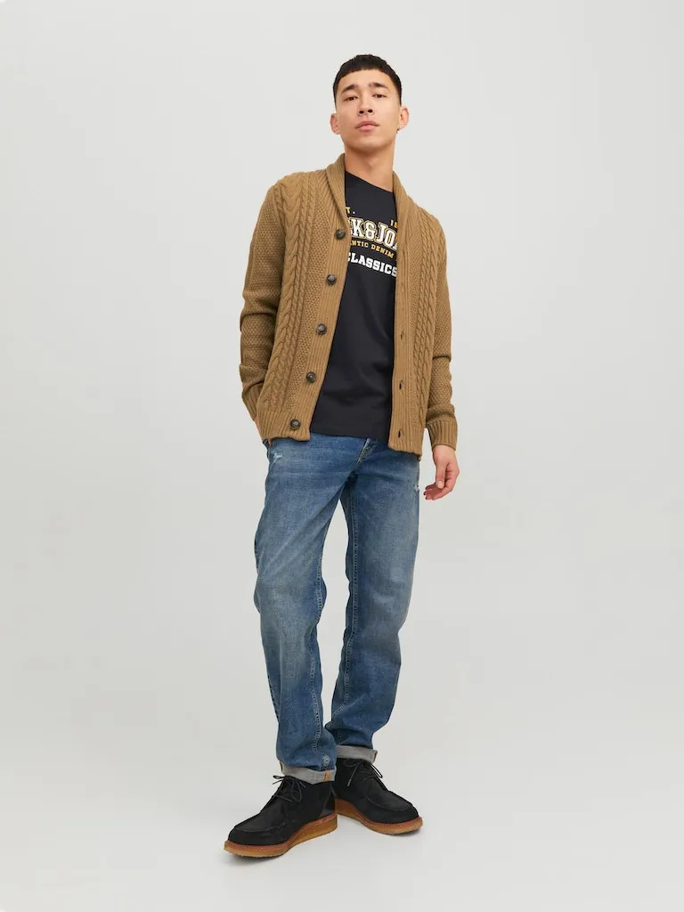 Shawl Neck Cardigan - Otter