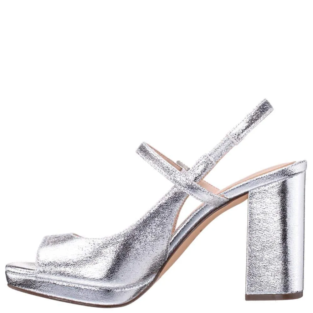 Simeon Heel in Silver Soft Crackle