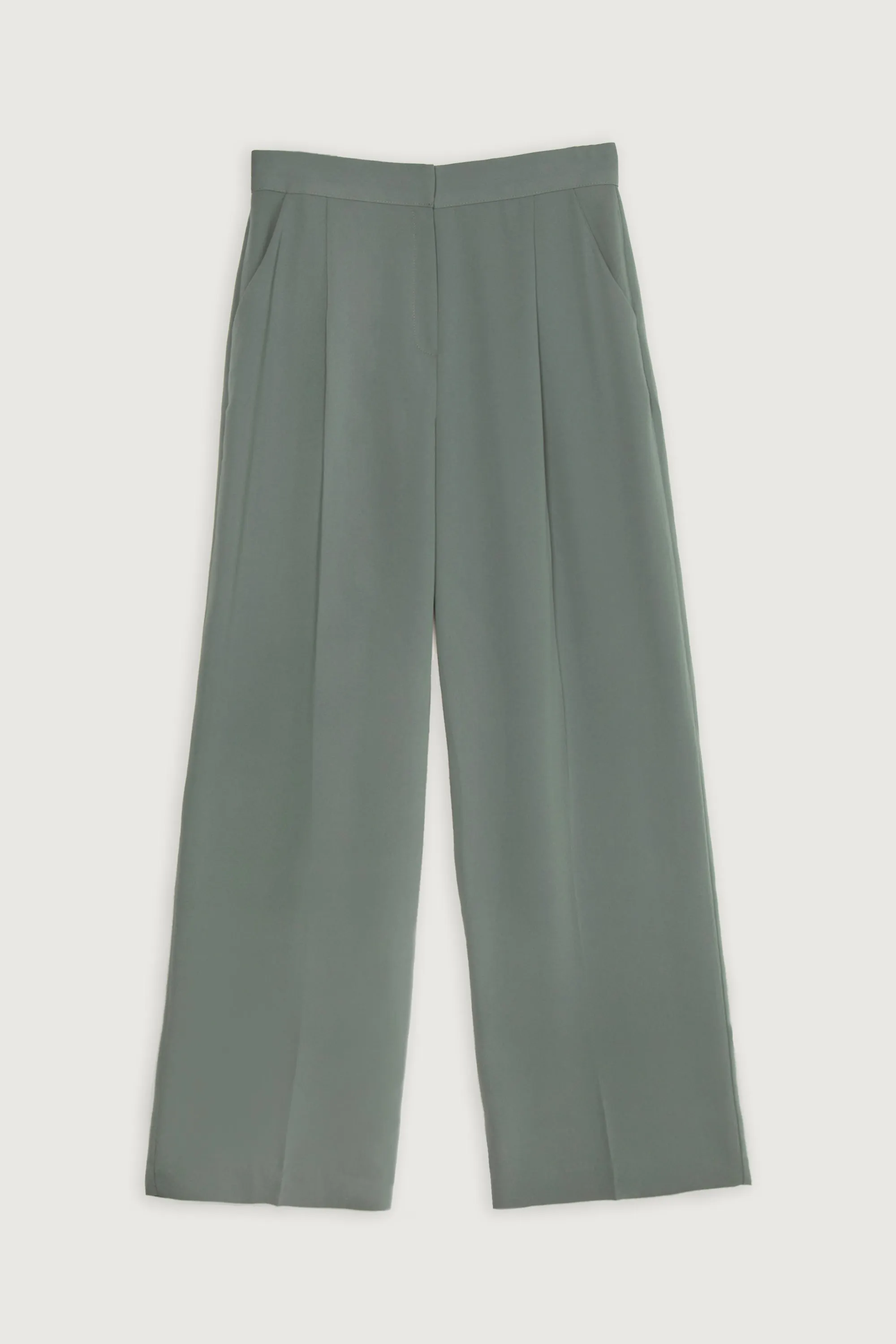SINGLE PLEAT WIDE LEG PANT