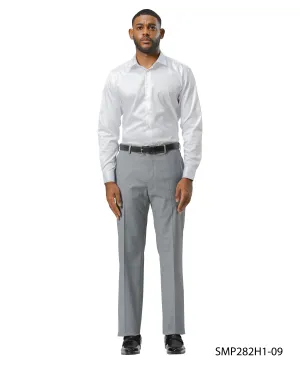 Stacy Adams Solid Dress Pants – Sleek Medium Grey Style & Lasting Comfort | D&K Menswear