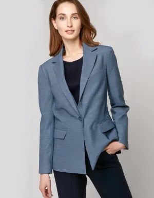 Steel Blue Oversized Blazer